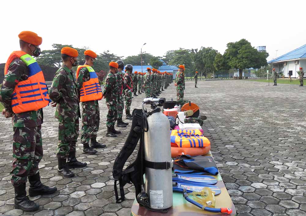 Yonko Paskhas Gelar Apel Kesiapsiagaan Penanggulangan Bencana