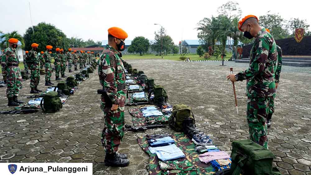 Danyonko 462 Pimpin Apel Pelepasan Penugasan Satpamwal Denma Mabes TNI