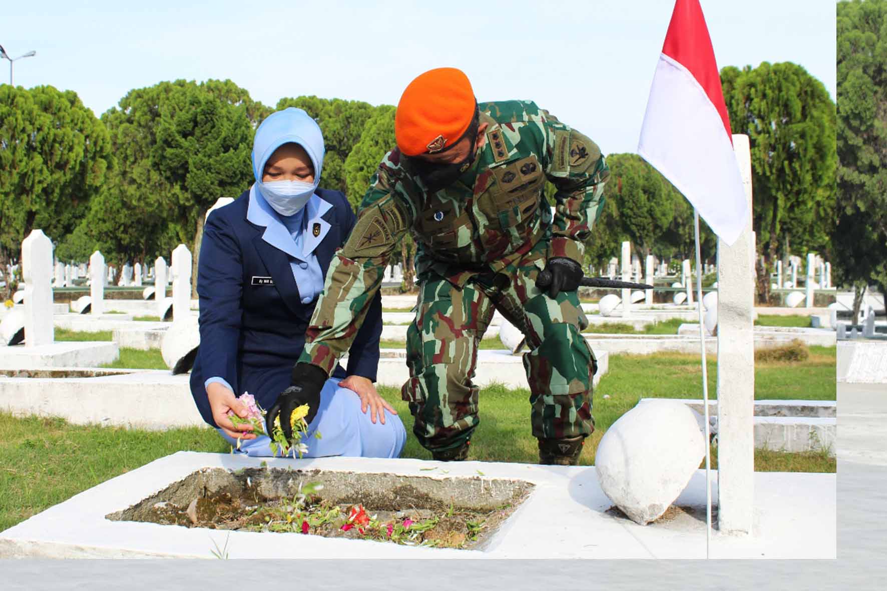 Peringati Hut Ke 74 Paskhas Medan Gelar Ziarah Dan Tabur Bunga Di