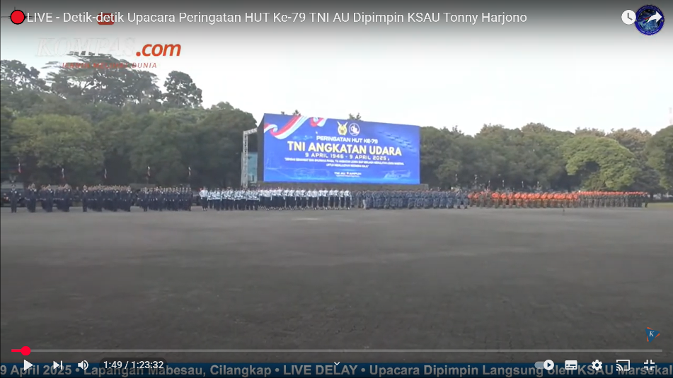 Keikutsertaan Satbravo 90 Kopasgat Dalam Upacara Peringatan HUT Ke 79 TNI Angakata Udara