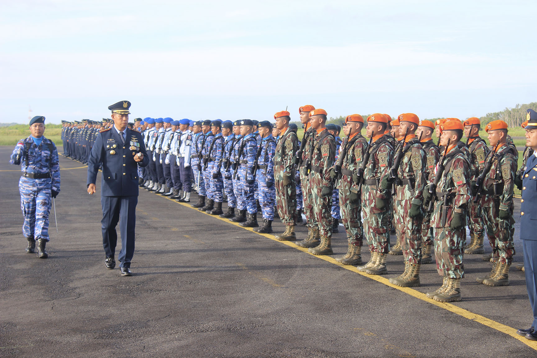 Upacara Peringatan HUT Ke-79 TNI AU di Wilayah Natuna