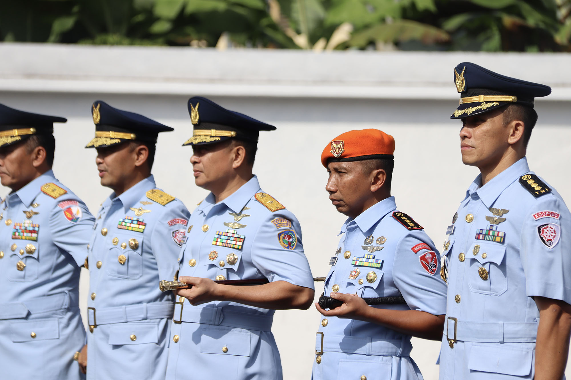 Danwingko II Kopasgat Laksanakan Ziarah Rombongan Dalam Rangka Memperingati HUT ke-79 TNI AU
