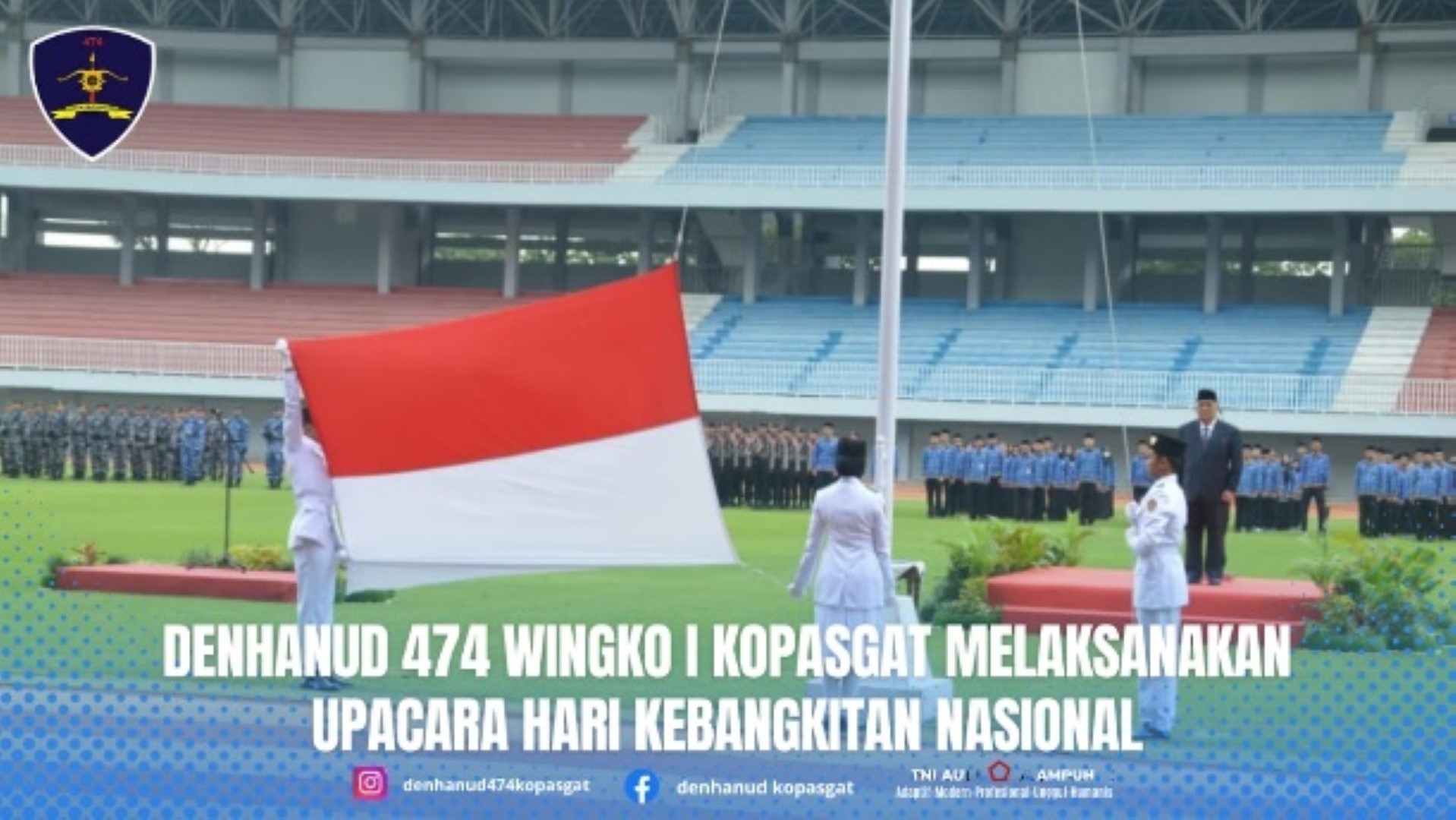 Denhanud 474 Wingko I Kopasgat Melaksanakan Upacara Hari Kebangkitan Nasional