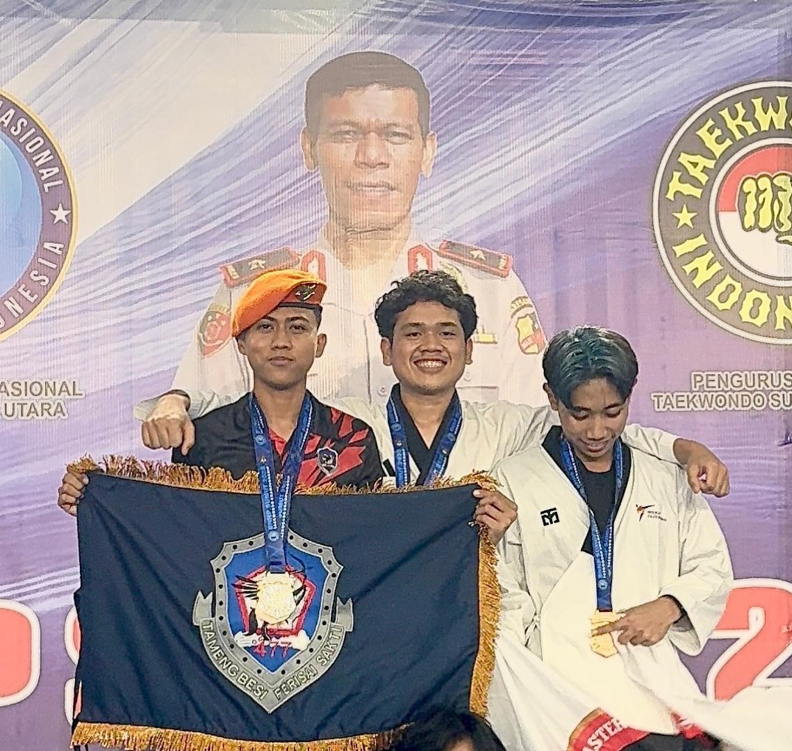 Atlet Sang Hulubalang Jingga Utara Raih Dua Piala di Kejuaraan Taekwondo BNNP Sumut 2025