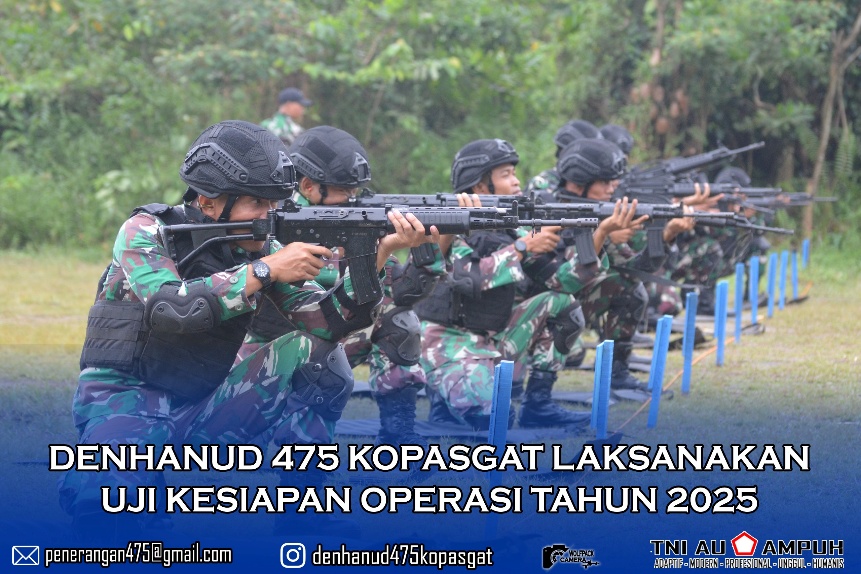 Denhanud 475 Kopasgat laksanakan Uji kesiapan operasi tahun 2025