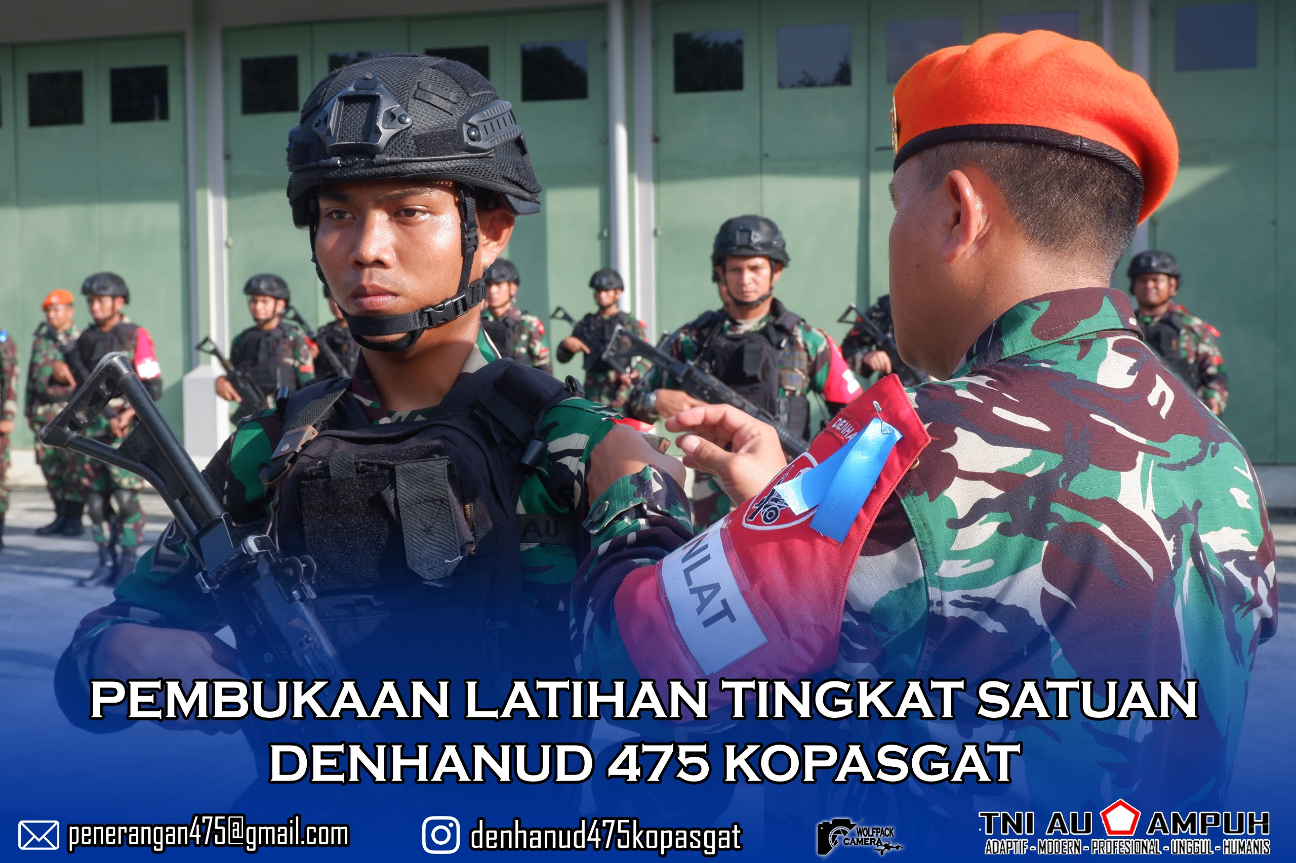 Pembukaan Latihan Tingkat Satuan Denhanud 475 Kopasgat