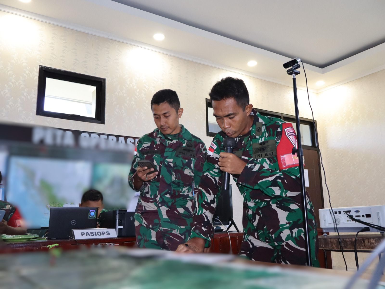 Denhanud 477 Kopasgat Laksanakan Gladi Posko dalam Rangka Latihan Matra Udara I Harda Maruta III