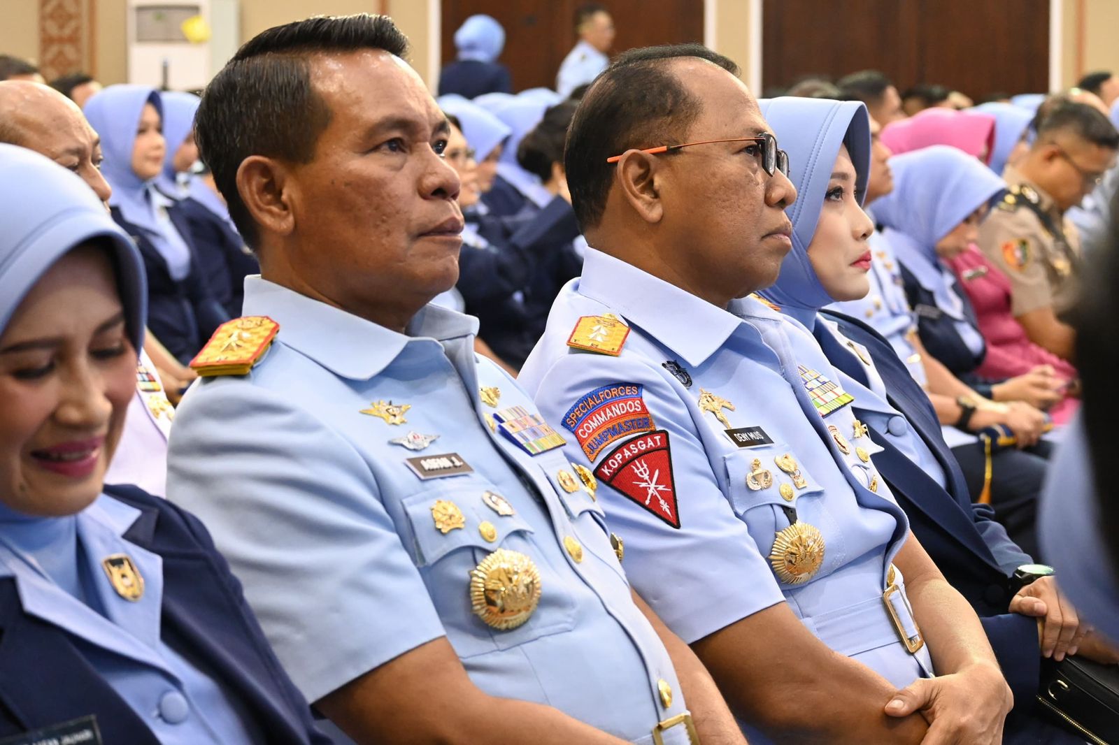 Dankopasgat dan Ketua PIA Ardhya Garini Gabungan Kopasgat Hadiri Upacara Penutupan Pendidikan Seskoau Angkatan ke-62 dan Sesau Angkatan ke-19