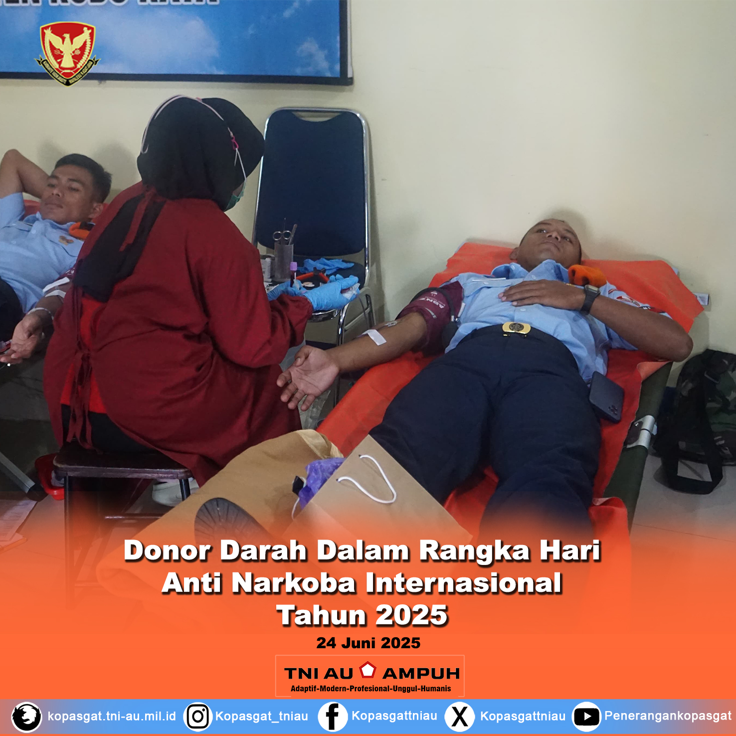 Donor Darah Dalam Rangka Hari Anti Narkoba Internasional Tahun 2025