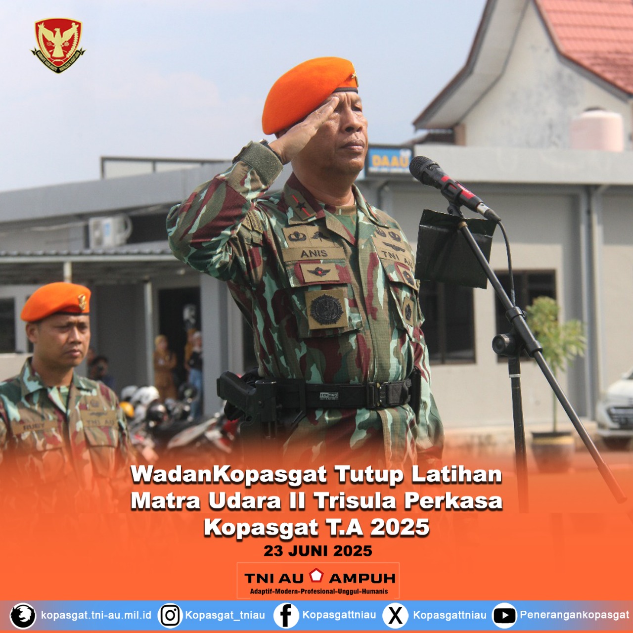 Wadankopasgat Tutup Latihan Matra Udara II Trisula Perkasa Kopasgat T.A 2025