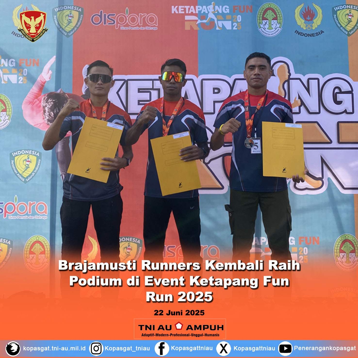 Brajamusti Runners Kembali Raih Podium di Event Ketapang Fun Run 2025