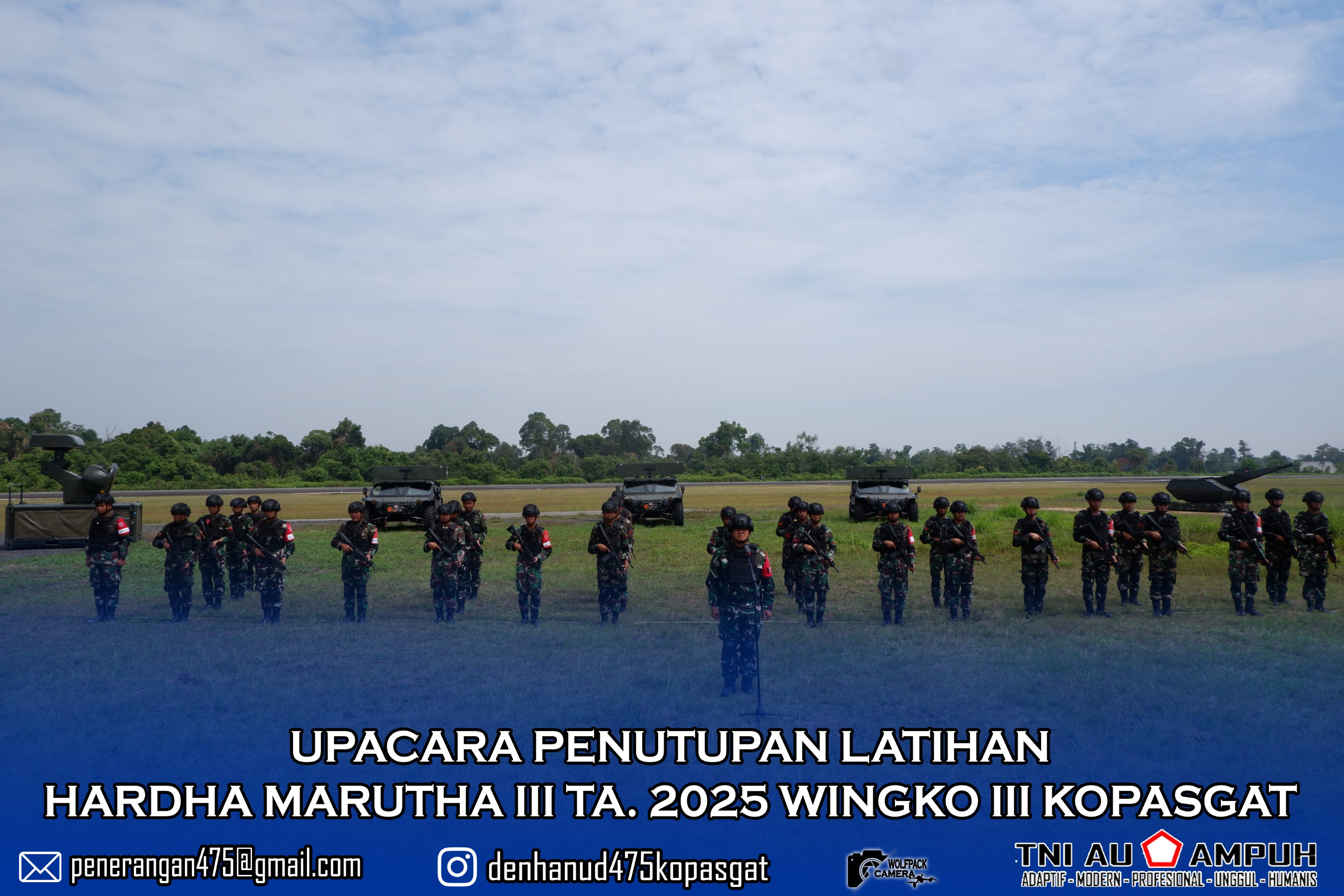 Upacara Penutupan Latihan Hardha Marutha III T.A 2025 WingKo III Kopagat