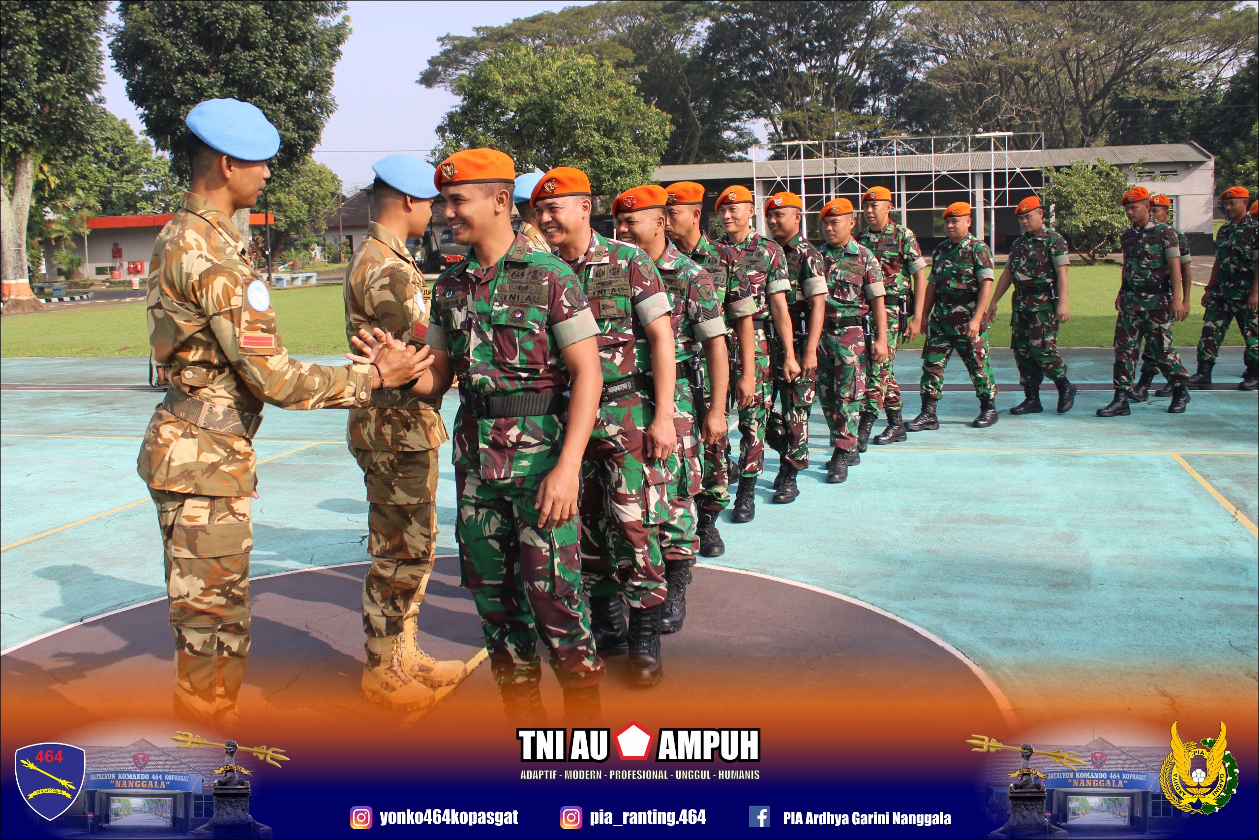 Danyonko 464 Kopasgat Pimpin Apel Penerimaan Eks Satgas Unifil