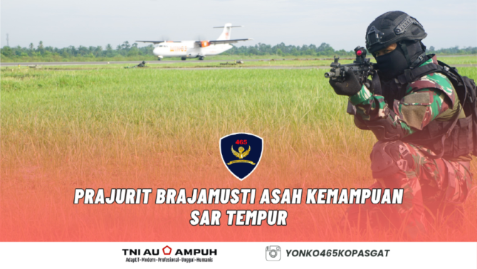 Prajurit Batalayon Komando 465 Kopasgat Asah Kemampuan Sar