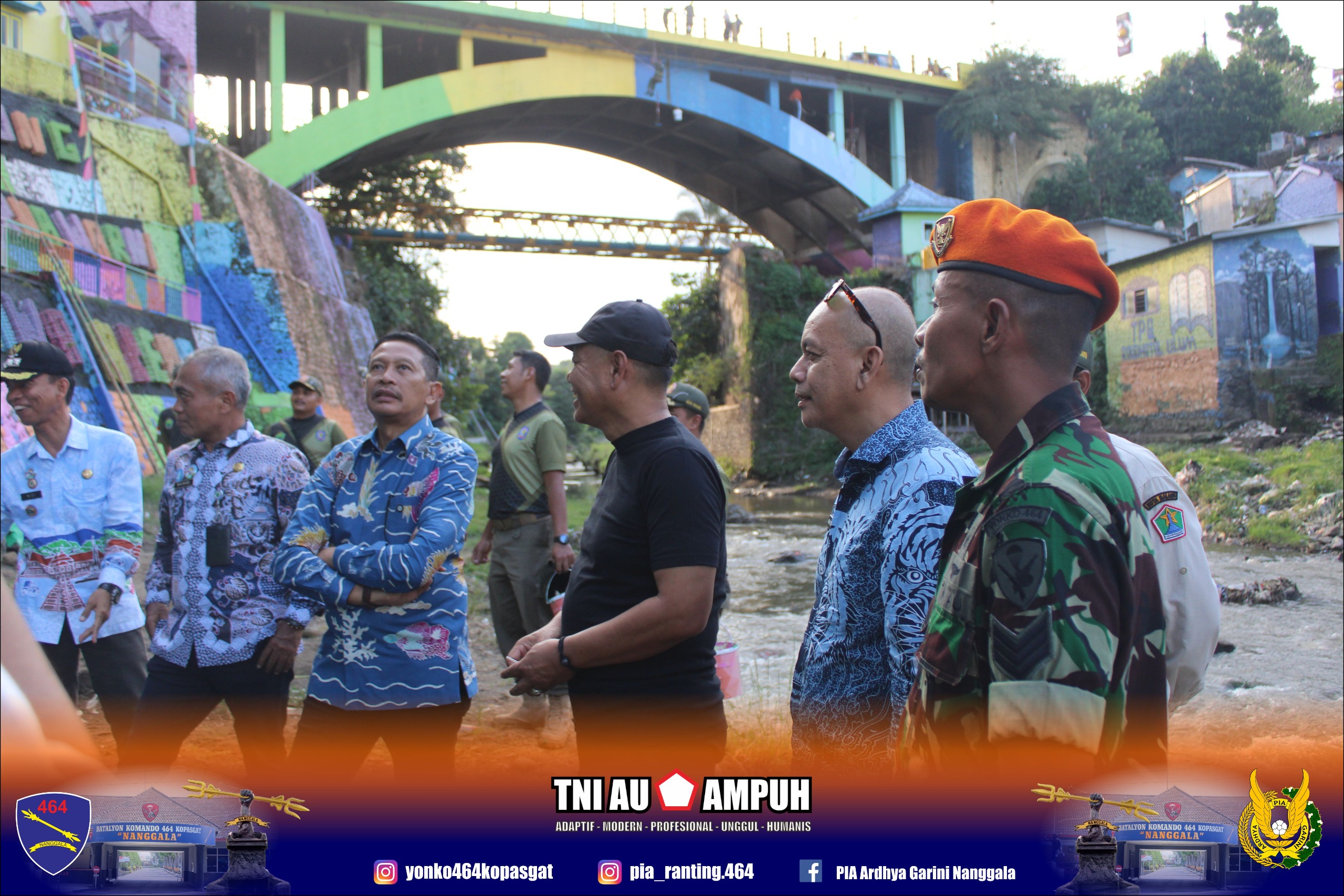 Prajurit Yonko 464 Kopasgat Kembali Andil Dalam Revitalisasi Kampung Warna Warni Jodipan
