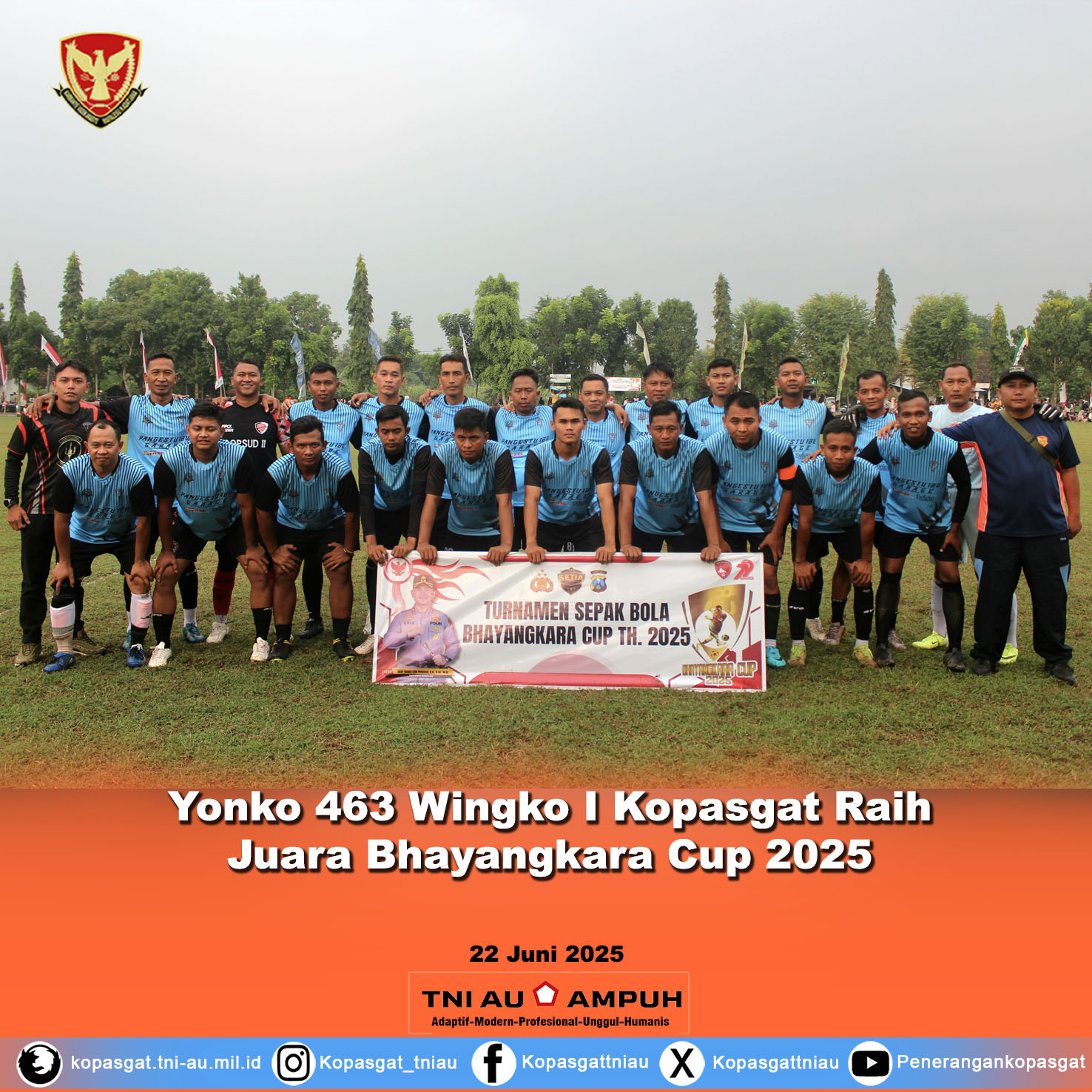 Yonko 463 Wingko I Kopasgat Raih Juara Bhayangkara Cup 2025 Usai Taklukkan Pemkab Magetan 3-0