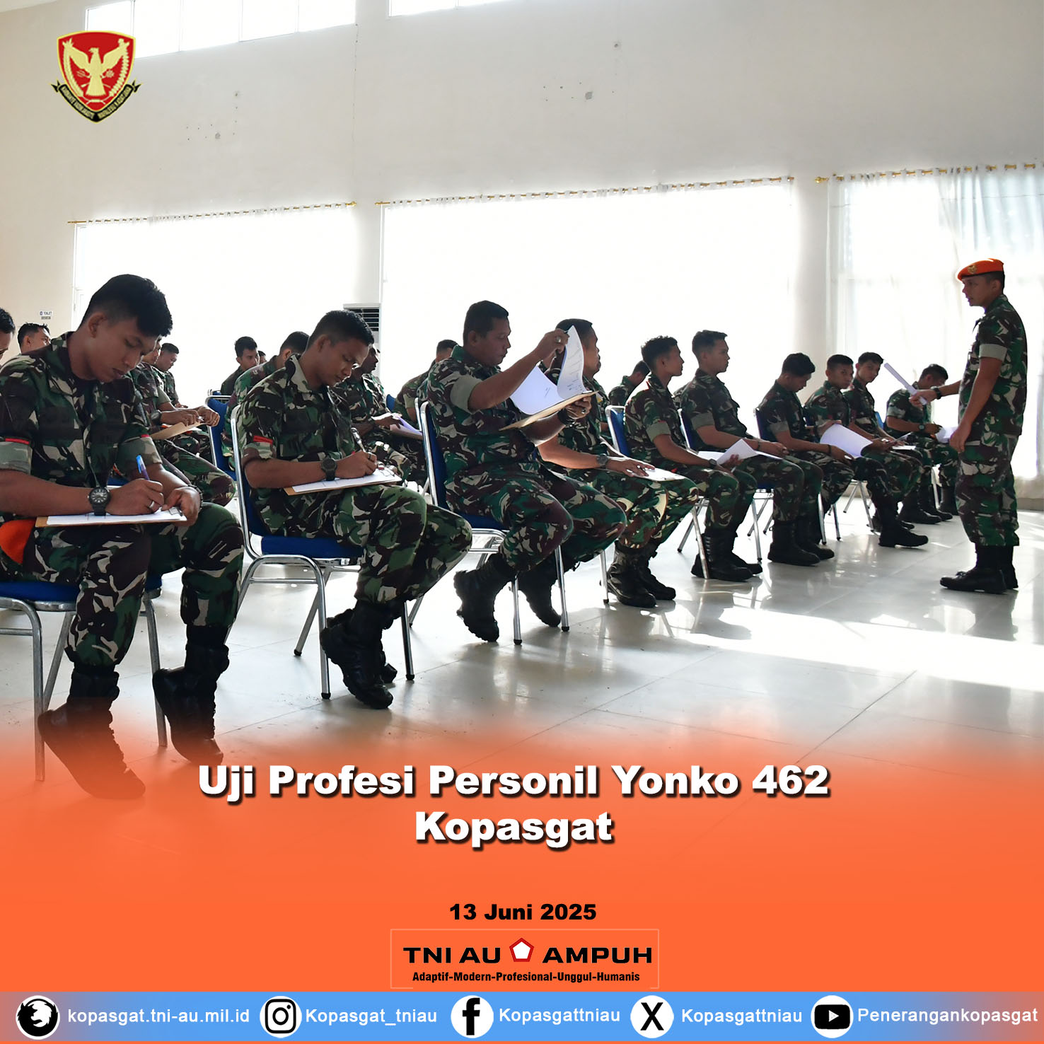 Uji Profesi Personil Yonko 462 Kopasgat