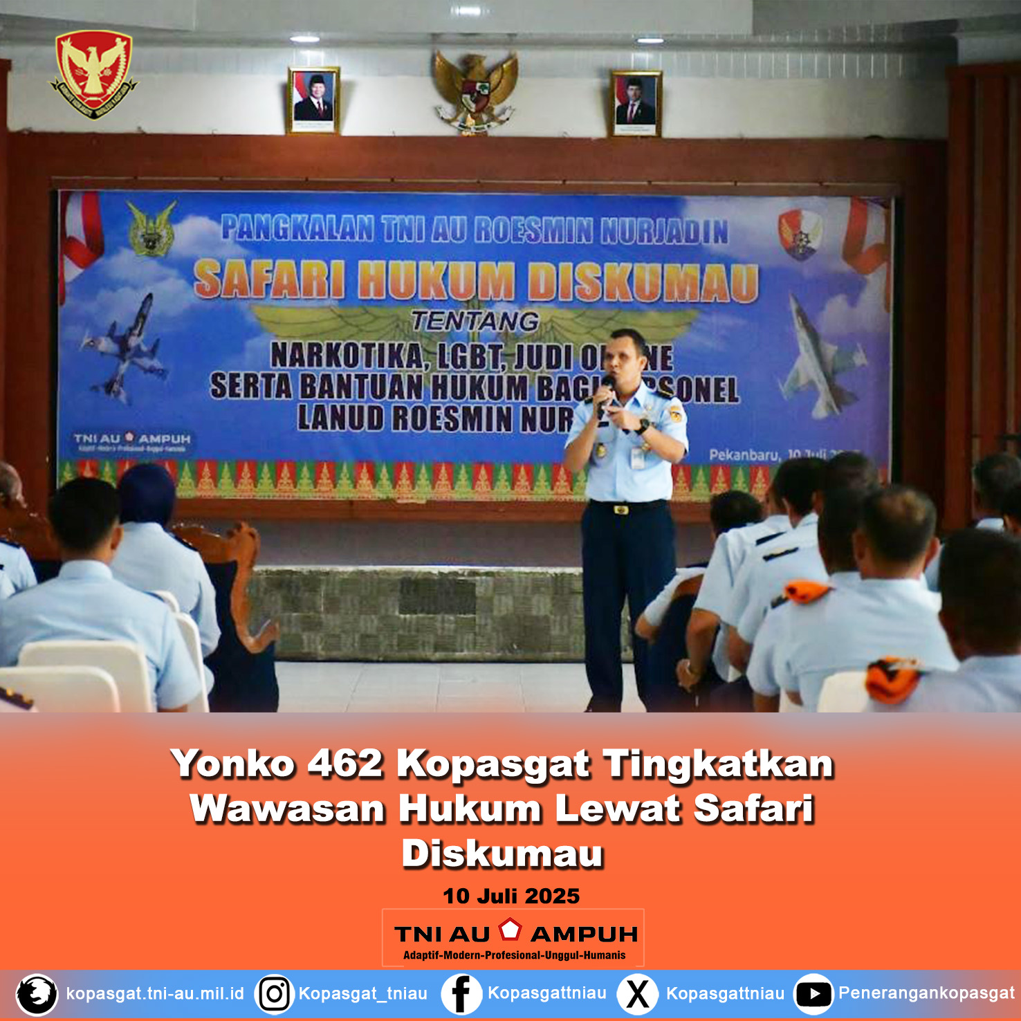 Yonko 462 Kopasgat Tingkatkan Wawasan Hukum Lewat Safari Diskumau