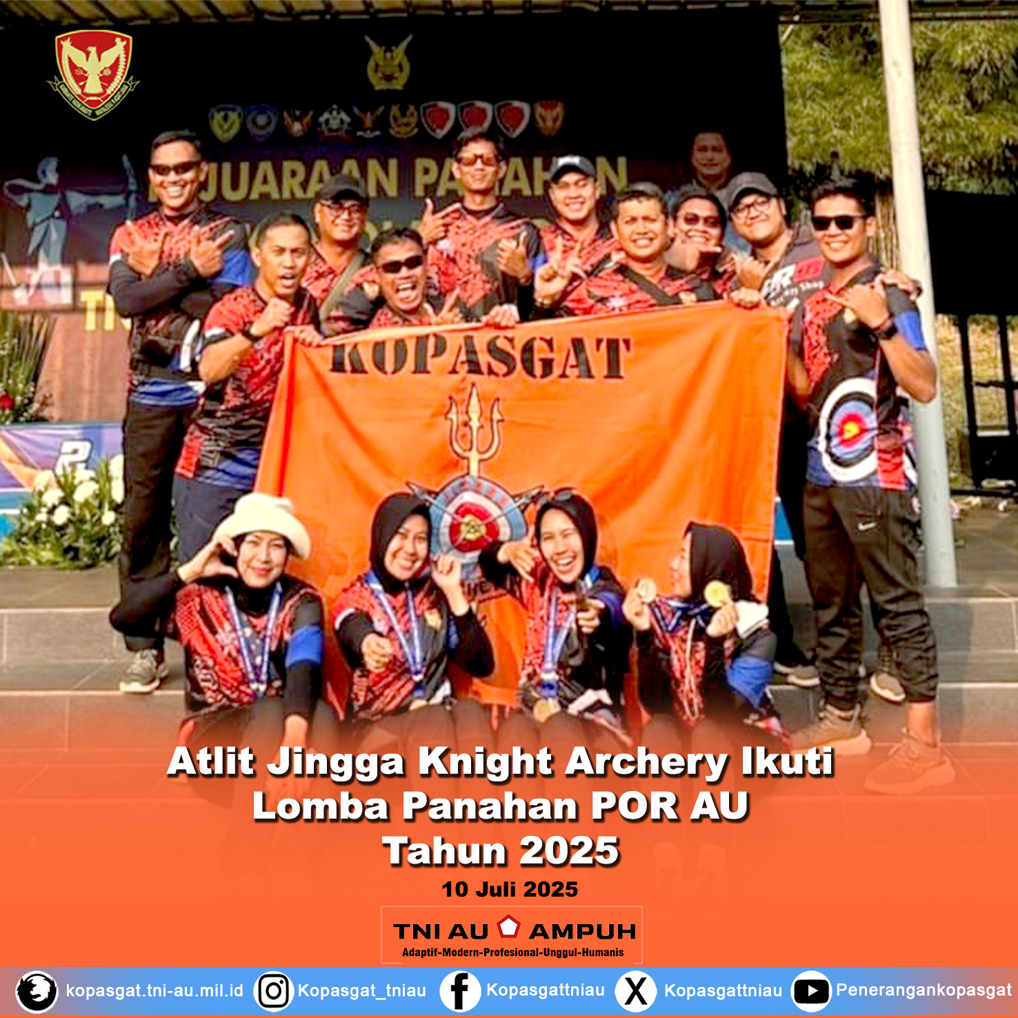 Atlit Jingga Knight Archery Ikuti Lomba Panahan POR AU Tahun 2025
