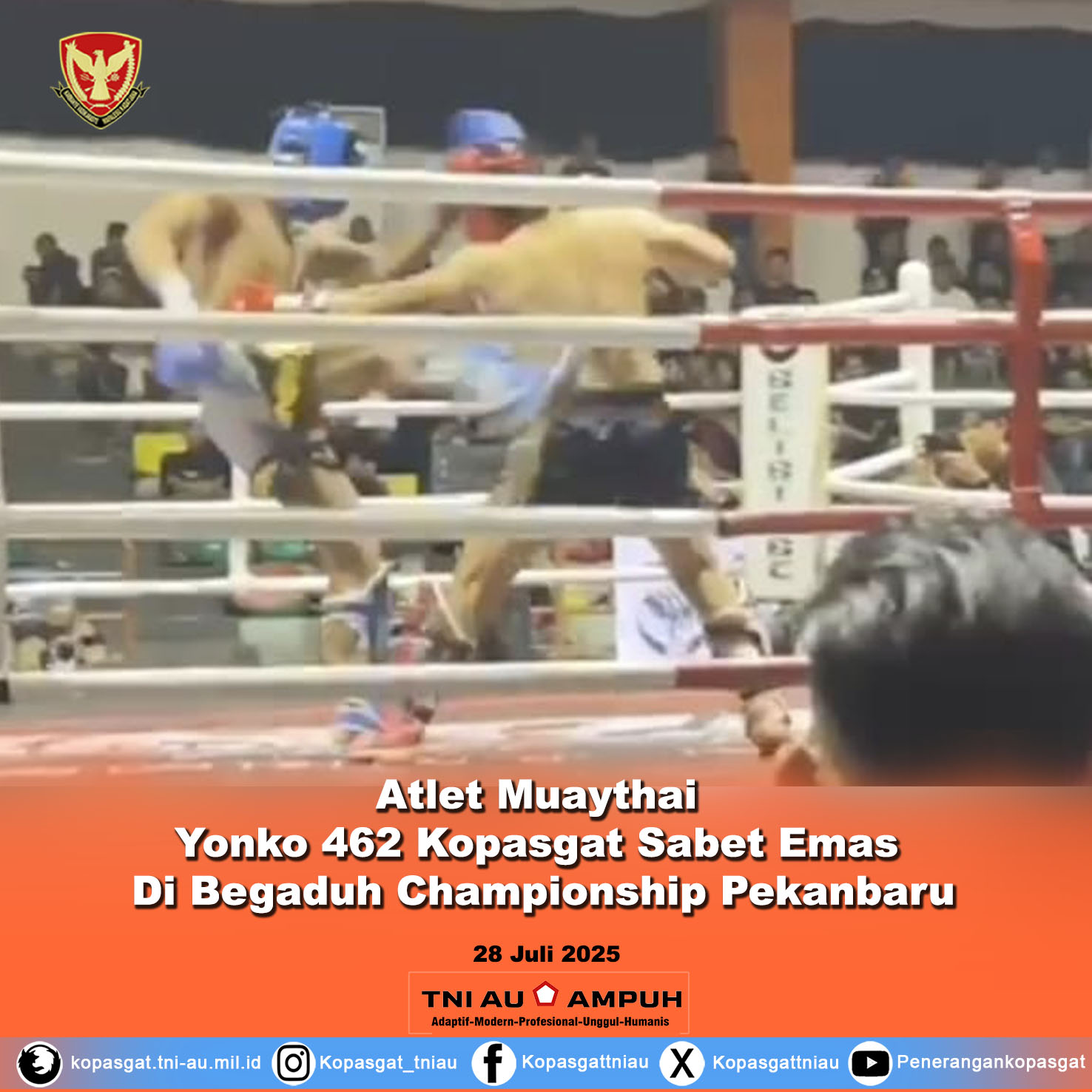 Atlet Muaythai Yonko 462 Kopasgat, Sabet Emas Di Begaduh Championship Pekanbaru