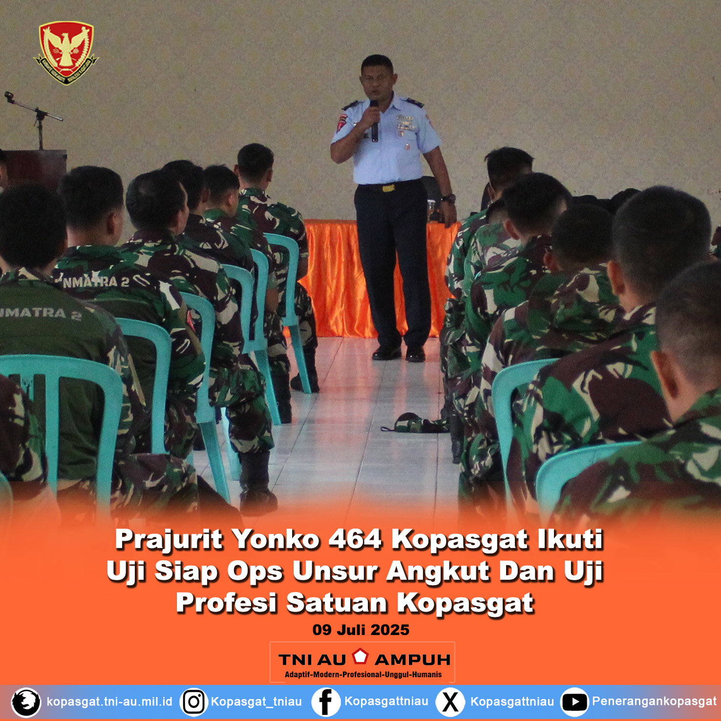 Prajurit Yonko 464 Kopasgat Ikuti Uji Siap Ops Unsur Angkut Dan Uji Profesi Satuan Kopasgat